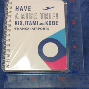 関西国際空港 伊丹空港 神戸空港 HAVE A NICE TRIP! リングメモ帳 新品