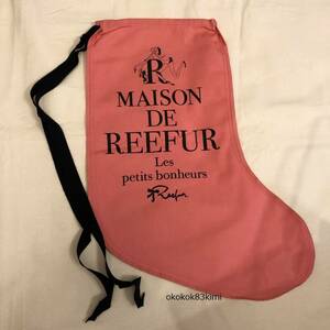 即決！新品！メゾンドリーファー MAISON DE REEFUR 限定 ソックスバッグ コーラル 靴下 ショッパー 梨花