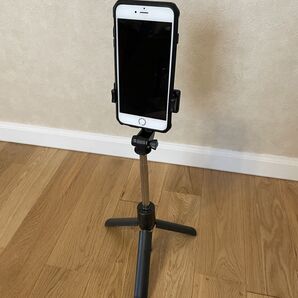 スマホスタンド 自撮り棒 三脚 撮影 手元撮影も可 自撮り ブラック