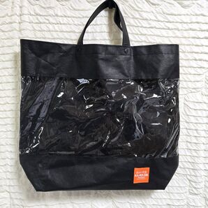 整体×骨盤 KARADA factory カラダファクトリー 不織布バッグ ブラック クリア