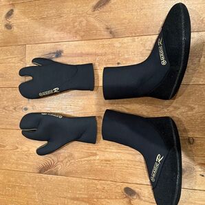 MAGIC R サーフィン用グローブ&ブーツ セット ブラック