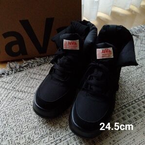 JAVA ハイカット スニーカー L 24.5cm ブラック