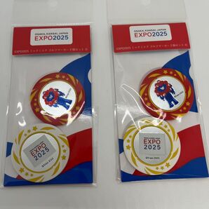 万博EXPO 2025会場限定 ミャクミャクデザイン ゴルフマーカー2セット