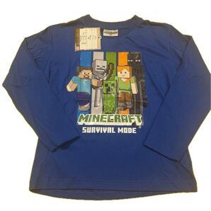 Minecraft マインクラフト マイクラ 150㎝ 長袖カットソー 長袖ロングTシャツ