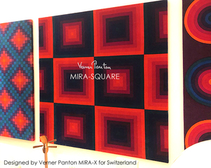 1 point thing! super-rare! double extra-large MIRA-SQUARE bell bed material multicolor Verner Panton punt n( inspection vi tiger ARTEMIDEkasi-naCASSINA fins You ru