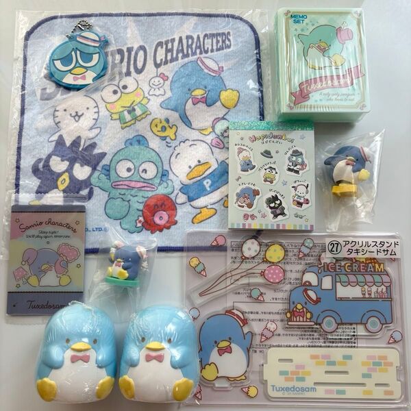 タキシードサム 平成レトロ メモ フィギュア アクリルスタンド ラバーストラップ カード タオル カプキャラ サンリオ