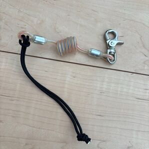 8. リーシュコード スノーボード 流れ止め オレンジ