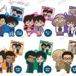 江戸川コナン 工藤新一 毛利蘭 毛利小五郎 阿笠博士 灰原哀 大和敢助 上原由衣 諸伏高明 安室透 風見裕也 ラバーストラップ