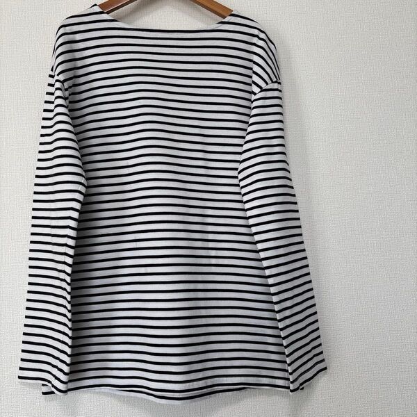 ジャーナルスタンダード レディース バスク コットン ボーダー プルオーバー 長袖 カットソー カジュアル ホワイト ブラック S