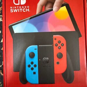 超美品 Nintendo Switch 有機ELモデル Joy-Con(L)ネオンブルー/(R)ネオンレッド