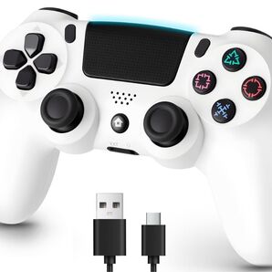 ps4 コントローラ- pc Turbo連射機能 6軸ジャイロセンサー 二重振動