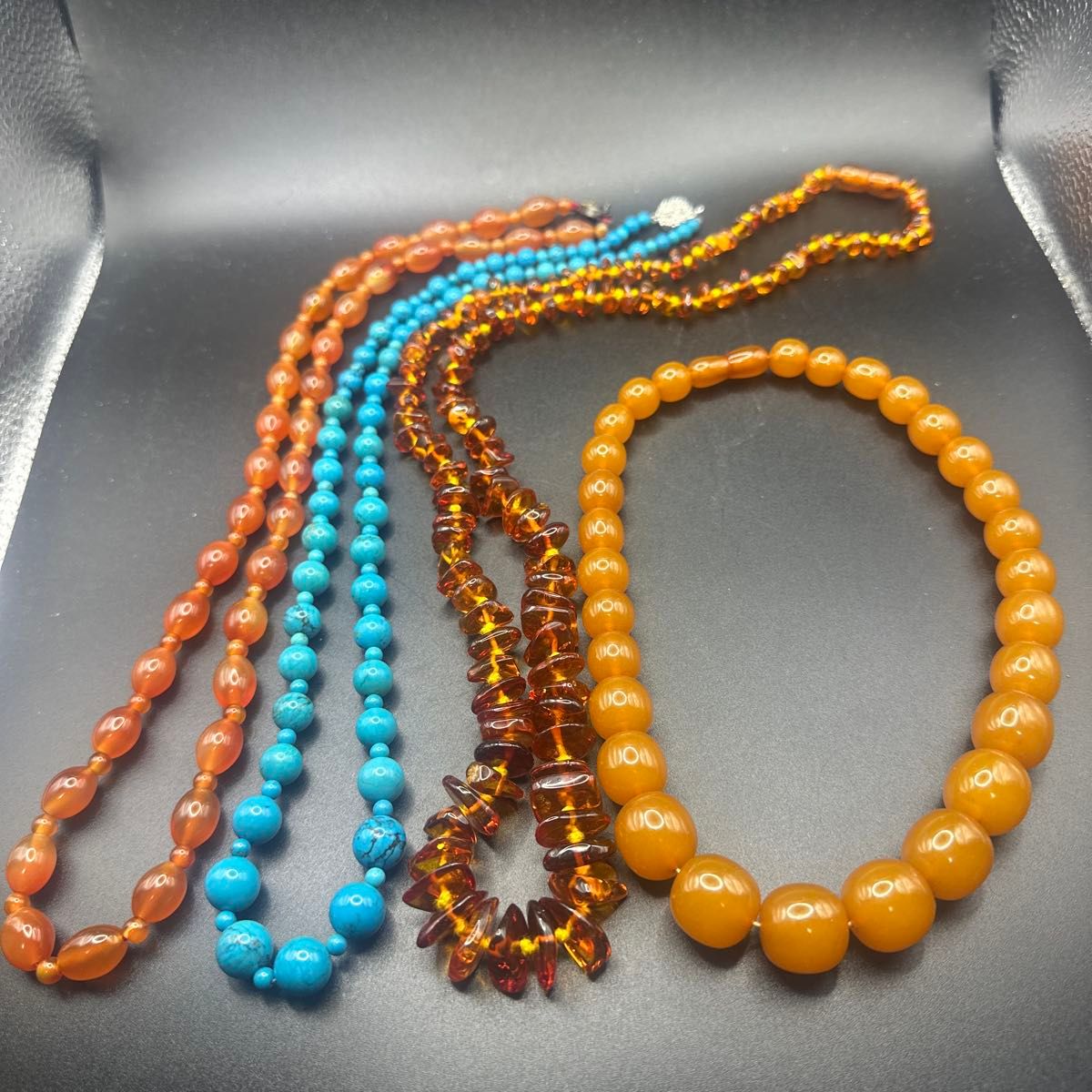 ネックレス アクセサリー 琥珀 アンバー ヴィンテージ ブローチ コハク イヤリング ペンダント べっ甲