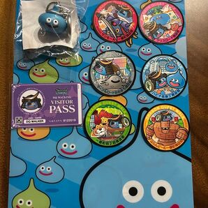 ドラクエウォーク 仙台ステッカー6枚クリアファイル スラミチキーホルダーとカード