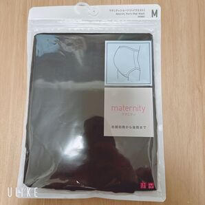 ユニクロ マタニティショーツ ハイウエスト M ブラック 未使用 綿 コットン