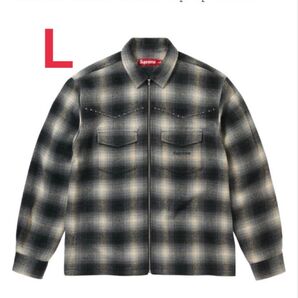 本日最終日!取り消します。Supreme Studded Shadow Plaid シャツ