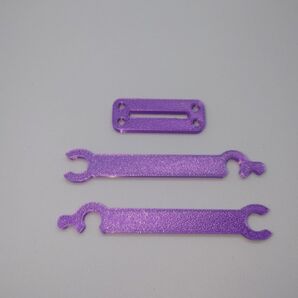 ReveD RDX用 フロントブレース&バッテリープレートセット (紫or黒)