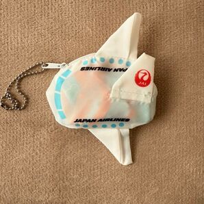 JAL 日本航空 ノベルティ おりたたみ ミニバッグ 飛行機
