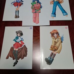Key カノン Kanon B2サイズ描き下ろしポスター 5枚 ヒロイン本 5冊 樋上いたる 未使用品