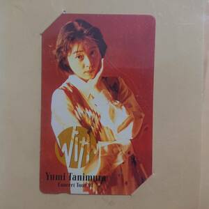  Tanimura Yumi telephone card unused concert Tour with