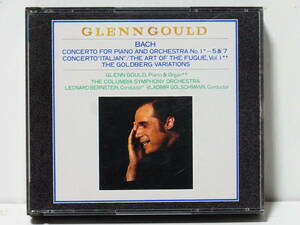 国内初期盤 グールド バッハ ピアノ協奏曲第1～4&5番 イタリア協奏曲 3CD GOULD BACH PIANO CONCERTO NO.1~5&7 CBS SONY 75DC 451~3 