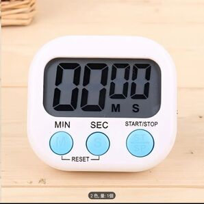 デジタルキッチンタイマー 磁石付き ホワイト