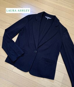 LAURA ASHLEY 【ローラアシュレイ】 黒色ソフトジャケット 7号