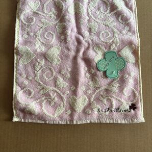 In The Clover ミニタオル ハンカチ ピンク クローバー柄