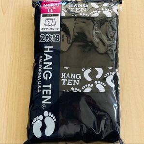 HANGTEN ボクサーブリーフ LLサイズ メンズ 前開き 2枚組 ウエストロゴ シンプル
