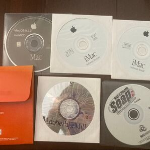 Mac OS 9.2.2 iMac Software Restore Install Adobe PageMill 5個セット