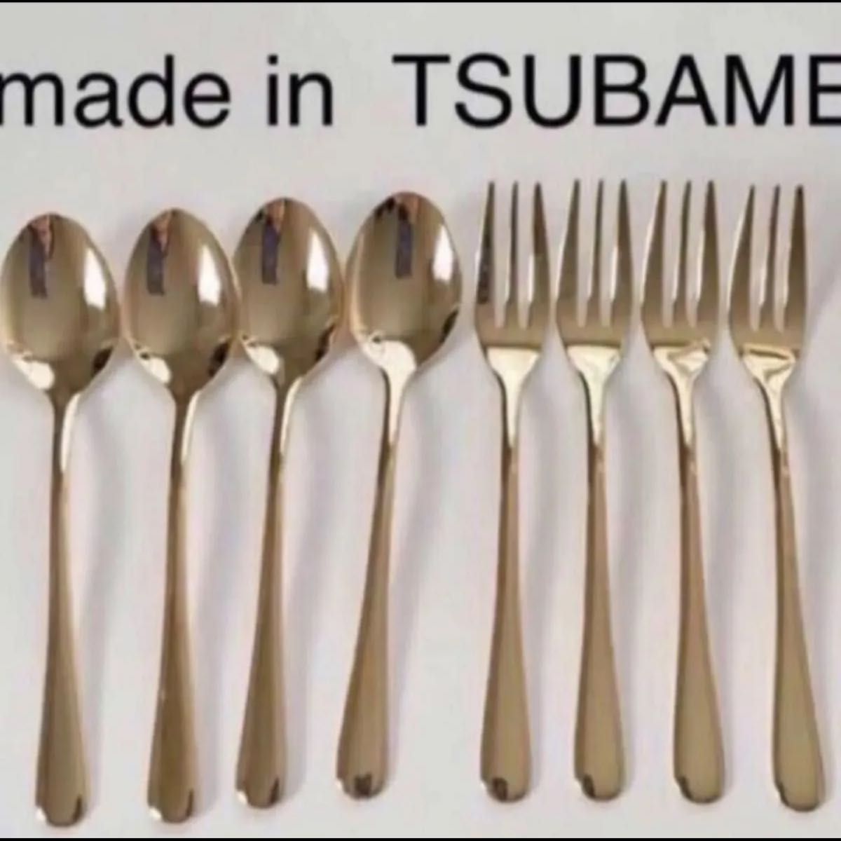 ツバメカトラリー 8本セット フォーク小&スプーン小 新品未使用 made in tsubame