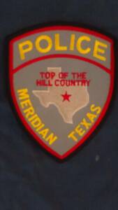 ★　ワッペン　警察　ＭＥＲＩＤＩＡＮ　ＴＥＸＡＳ　★