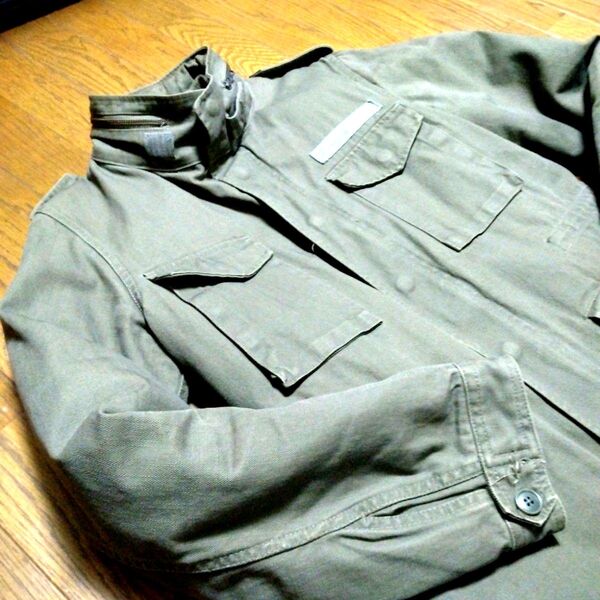 nano universe ナノ・ユニバース 中綿ライナー付 3WAY ミリタリー ジャケット コート カーキ M モッズコート