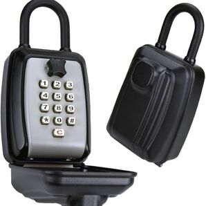吊り下げキーボックス 押しボタン式 防水カバー 錆びにくい パスワード設定