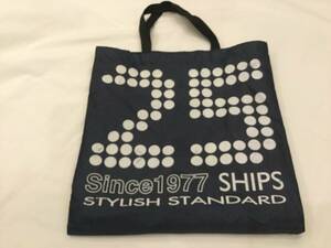 エコバッグ ネイビー 紺色 シップス 25周年記念 25周年 SHIPS 袋 トートバッグ 非売品 ノベルティ 袋 トートバッグ 記念品