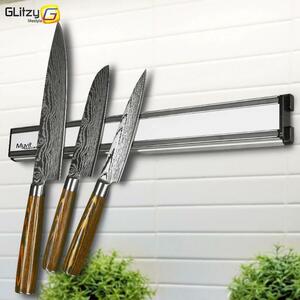 [** new goods **] magnetism knife holder 14 inch aluminium wheels kitchen wall knife stand strip bar magnet knife block storage cooking tool 