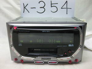 K-354　KENWOOD　ケンウッド　DPX-04　2Dサイズ　CD&カセットデッキ　故障品