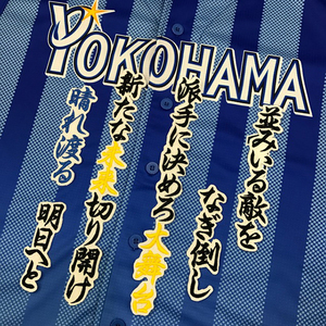 【メール便送料無料】横浜 DeNA ベイスターズ 刺繍ワッペン 山崎 応援歌 白 /山崎憲晴/baystars/応援/刺繍/ユニホーム