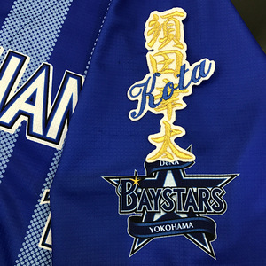 【メール便送料無料】横浜 DeNA ベイスターズ 刺繍ワッペン 須田 ネーム 白 /須田幸太/baystars/応援/刺繍/ユニホーム