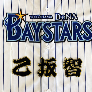 【メール便送料無料】横浜 DeNA ベイスターズ 刺繍ワッペン 乙坂 名前 黒/乙坂智/baystars/応援/刺繍/ユニホーム