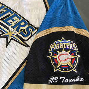 【メール便送料無料】北海道 日本ハム ファイターズ 刺繍ワッペン 田中 ＃3 ナンバー/田中賢介/fighters/応援/刺繍/ユニホーム