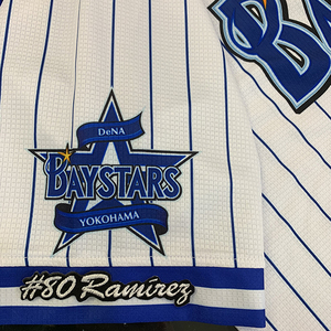 【メール便送料無料】横浜 DeNA ベイスターズ 刺繍ワッペン ラミレス #80 ナンバー/アレックス/baystars/応援/刺繍/ユニホーム