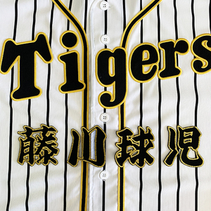 【メール便送料無料】阪神 タイガース 刺繍ワッペン 藤川 名前 /藤川球児/tigers/応援/刺繍/ユニホーム