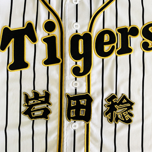 【メール便送料無料】阪神 タイガース 刺繍ワッペン 岩田 名前 /岩田稔/tigers/応援/刺繍/ユニホーム