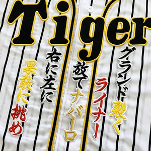 【メール便送料無料】阪神 タイガース 刺繍ワッペン ナバーロ 応援歌 白 /エフレン/tigers/応援/刺繍/ユニホーム