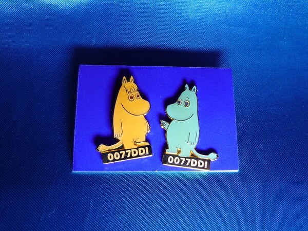 0077DDIムーミンピンバッジ★超レアレトロ非売品