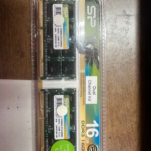 ノートパソコン用メモリ 8GB×2(16GB) DDR3-1600 シリコンパワー