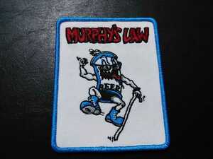 MURPHY'S LAW embroidery patch iron badge killer beer / cro-mags carnivore agnostic front bad brains crumbsuckers leeway d.r.i.