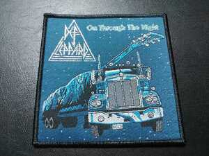 DEF LEPPARD 刺繍パッチ ワッペン on through the night / iron maiden metallica riot Black Sabbath Michael Schenker scorpions