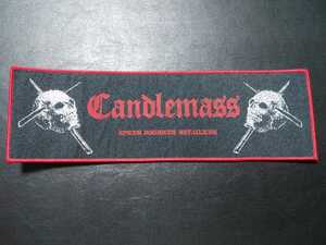 CANDLEMASS 刺繍パッチ ワッペン キャンドルマス / black sabbath saint vitus trouble electric wizard venom slayer bathory