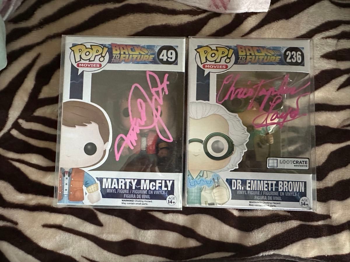 ファンコ　ポップ　直筆サイン　back to the future マーティー　ドク　マイケルjフォックス　クリストファーロイド